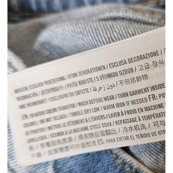 Abercrombie And Fitch 90s Straight Ultra High Rise Jeans Size 28 Blue Light Wash - Picture 4 of 9